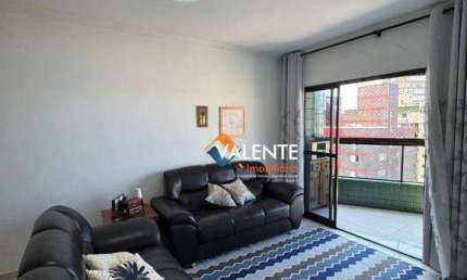 Apartamento semi mobiliado com 2 dormitórios à venda, 92 m² por R$ 460.000 - Tupi - Praia Grande/SP