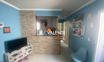 Apartamento com 2 dormitórios à venda, 54 m² por R$ 195.000,00 - Vila Antártica - Praia Grande/SP