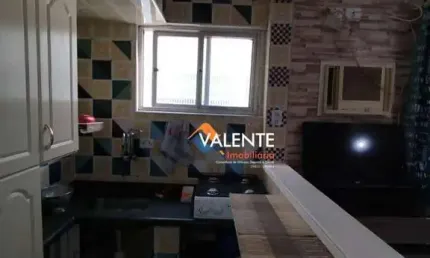 Kitnet mobiliado com 1 dormitório à venda, 31 m² por r$ 205.000 - boqueirão - praia grande/sp