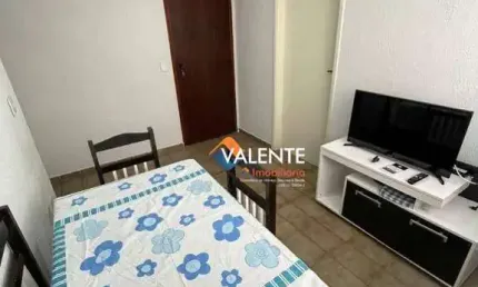 Apartamento mobiliado com 1 dormitório à venda, 49 m² por r$ 281.000 - aviação - praia grande/sp