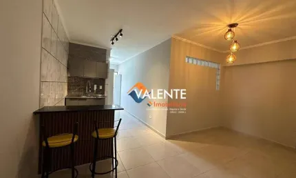 Kitnet reformada com 1 dormitório à venda, 40 m² por r$ 198.000 - boqueirão - praia grande/sp