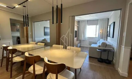 Apartamento mobiliado e decorado no Edifício República Argentina