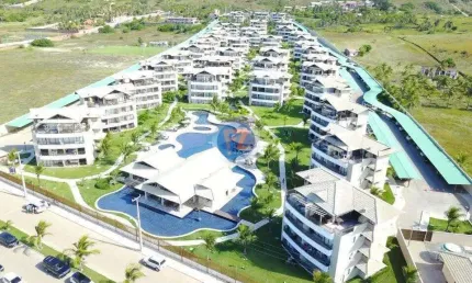 Cobertura duplex a venda no beach place resort, medindo 126m2