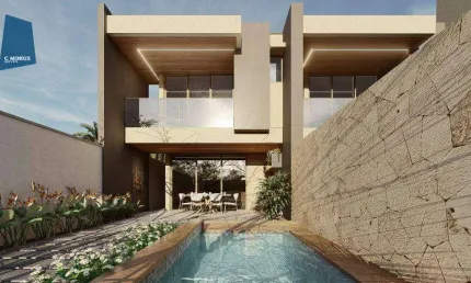 Casa com 4 dormitórios à venda, 154 m² por R$ 729.000,00 - Edson Queiroz - Fortaleza/CE