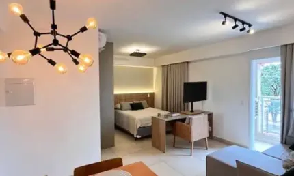 APARTAMENTO/STUDIO MOBILIADO Á VENDA NO CONDOMÍNIO APOGEO RIBEIRÂO PRETO, R$ 451.000,00