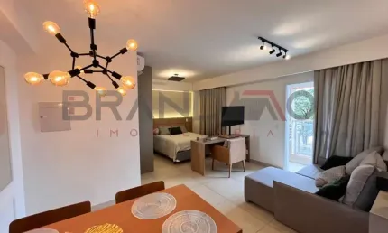 Apartamento/studio mobiliado á venda no edifício apogeu ribeirão preto - r$ 429.000,00