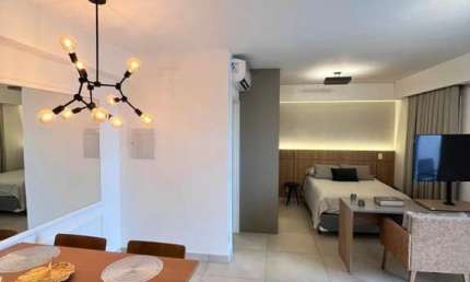 APARTAMENTO/STUDIO MOBILIADO Á VENDA  NO EDIFÍCIO APOGEU RIBEIRÃO PRETO - R$ 457.000,00