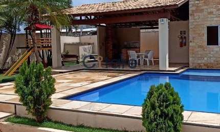 Casa em condomínio fechado com 4 quartos à venda na Rua Luiz Pio Campina, 115, Tamatanduba, Eusébio por R$ 550.000
