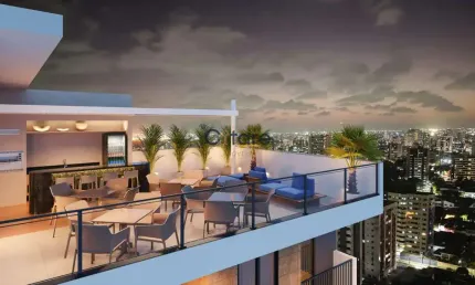 Apartamento com 1 quarto à venda na Rua Visconde de Mauá, 2500, Dionisio Torres, Fortaleza por R$ 496.975
