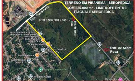 Excelenre área de 380.000 metros quadrados, em Seropédica/RJ