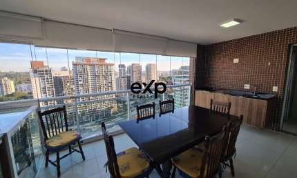 Apartamento com 3 quartos para alugar na Rua Pássaros e Flores, 223, Brooklin, São Paulo por R$ 8.000