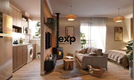 Apartamento com 1 quarto à venda na Bohmen, 443, Pousada da Neve, Nova Petrópolis por R$ 435.410