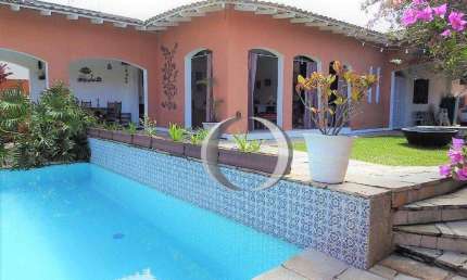 Casa com 4 dormitórios à venda, 436 m² por R$ 2.300.000,00 - Praia de Pernambuco - Guarujá/SP