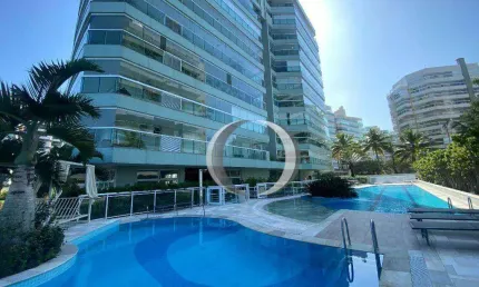 Apartamento com 4 dormitórios à venda, 260 m² por r$ 10.000.000,00 - riviera de são lourenço - bertioga/sp