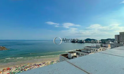 Cobertura Pitangueiras Guarujá, Vista Mar e Alto Padrão, 50 metros da praia