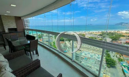 Praia da Enseada no Guarujá, 100 metros da praia, vista total do mar, lazer clube, acabamento de primeira