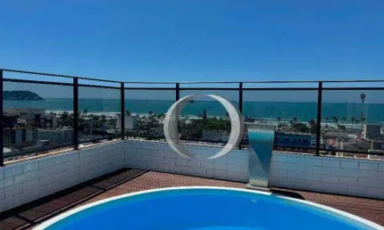 Cobertura com vista total para o mar a venda, guarujá, enseada.