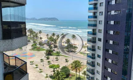 Apartamento com 2 quartos sendo 1 suíte, com vista mar, á 50 metros da praia