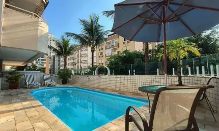 Cobertura reformada com 3 suítes e lazer privativo, 180 m² por r$ 1.100.000 - enseada - guarujá/sp