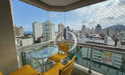 Apartamento com 3 dormitórios à venda, 110 m² por r$ 850.000,00 - enseada - guarujá/sp