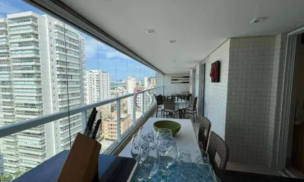 Apartamento com 3 dormitórios à venda, 124 m² por r$ 1.500.000,00 - enseada - guarujá/sp