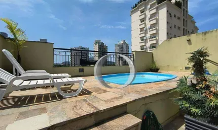 Cobertura Duplex com Lazer privativo, sendo 3 suítes e Sala living para até 3 ambientes.