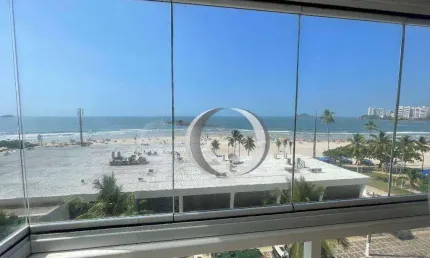 Guarujá Centro frente mar, apartamento de alto padrão com 3 suites e 2 vagas