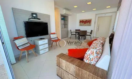 Apartamento com 3 suítes, varanda gourmet, vista para o mar, 2 vagas à venda, 127 m² por R$ 1.060.000 - Enseada - Guarujá/SP