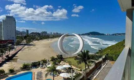 Apartamento totalmente reformado, vista para o mar, 3 quartos (sendo 1 suíte), 2 vagas à venda, 161 m² por r$ 1.400.000 - pitangueiras - guarujá/sp