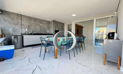 Apartamento reformado com vista mar, varanda gourmet, 3 quartos (sendo 1 suíte), 2 vagas, à venda, 105 m² por r$ 950.000 - enseada - guarujá/sp