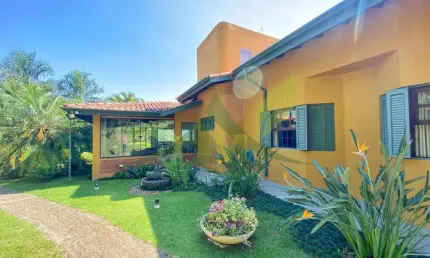 Chácara de luxo em loteamento fechado - porteira fechada