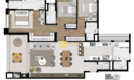 Apartamento com 3 dormitórios à venda, 141 m² por R$ 1.967.000,00 - Bigorrilho - Curitiba/PR