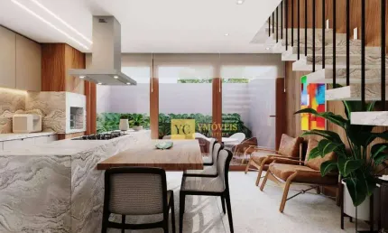 Casa em condomínio fechado com 3 quartos à venda na Rua Professora Rosa Saporski, 408, Mercês, Curitiba