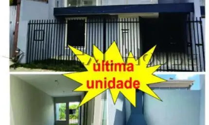 Sobrado à venda em curitiba, cidade industrial, com 2 quartos, 65m²