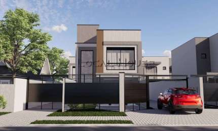 Sobrado à venda em Curitiba, Uberaba, com 3 quartos, 116,46m²