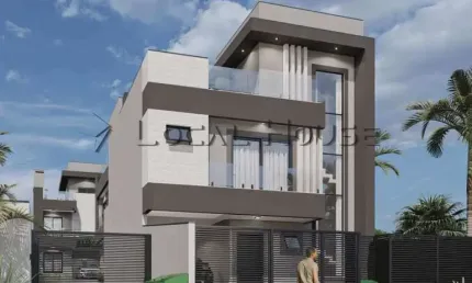 Sobrado à venda em curitiba, uberaba, com 3 quartos, 119m²