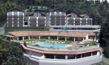 Flat 58m², 1 quarto, Condomínio com Lazer, Golfe, Teresópolis - RJ
