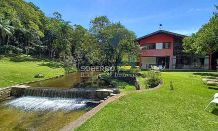 Sítio com Cachoeira Cristalina, 9.950 m2, Casa com 6 Quartos, Teresópolis, RJ