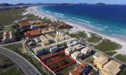 Terreno 510 m2 à venda - praia das dunas, (foguete) cabo frio