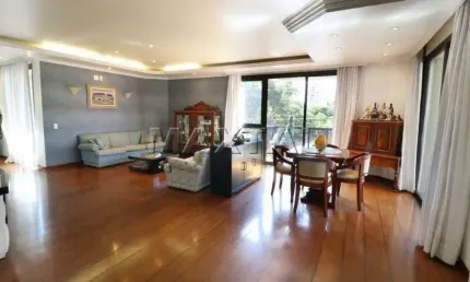 Apartamento para alugar, 260m², 3 dormitórios, 3 suítes, 1 sala com 2 ambientes e 3 vagas.