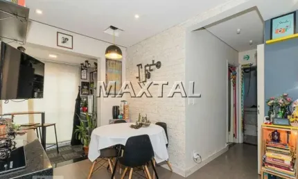 Apartamento de 50m², 2 dormitórios, 1 banheiro, 2 vagas de garagem na região da Vila Paiva.