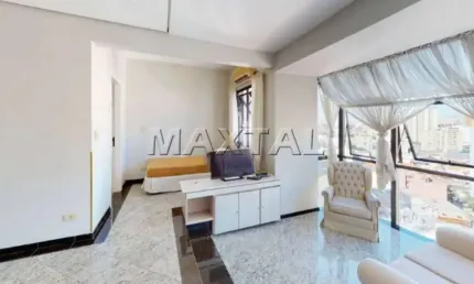 Flat à venda 1 dormitório, 1 banheiro com hidromassagem, lazer,  1 vaga em Santana próximo do metrô.