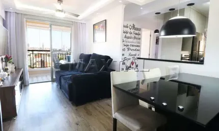 Apartamento 60m² à venda vila dom pedro ii, 2 dormitórios, sala com  varanda, 2 banheiros, 2 vagas.