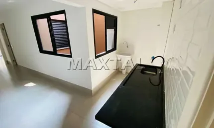 Apartamento novo com 44m² - 2 dormitórios, sala e cozinha a 400 metros do metrô.