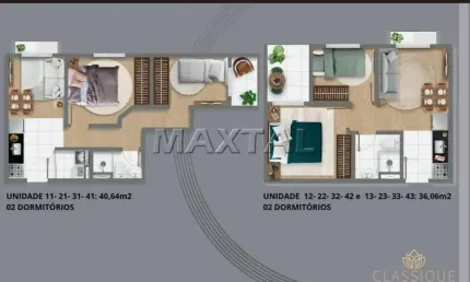 Apartamento com 2 dormitórios, sala, cozinha e varanda em Perdizes. Entrega no 1 semestre de 2025.