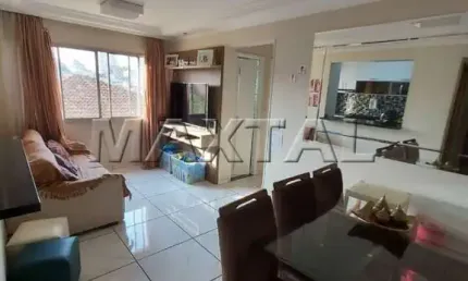 Apartamento à venda de 58m², com 2 dormitórios e 1 vaga de garagem, na Vila Mazzei.