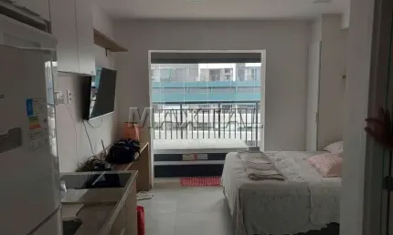 Primoroso  apartamento, 26m², mobiliado, ensolarado, com varanda próximo ao metrô tucuruvi.