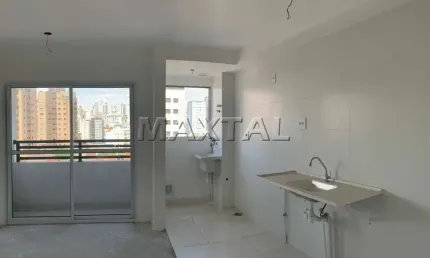 Apartamento 40,40m²  à venda na vila pauliceia. com 2 dormitórios, sala com varanda
