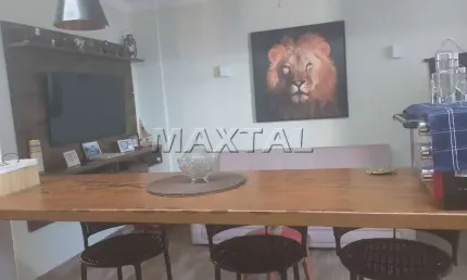 Apartamento à venda com vista para o mar, de 48m² e 1 dormitório, em São Vicente.