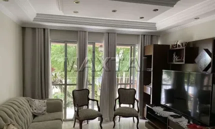 Apartamento 102m² à venda jardim são paulo, 3 dormitórios, sala com varanda e 1 vaga.